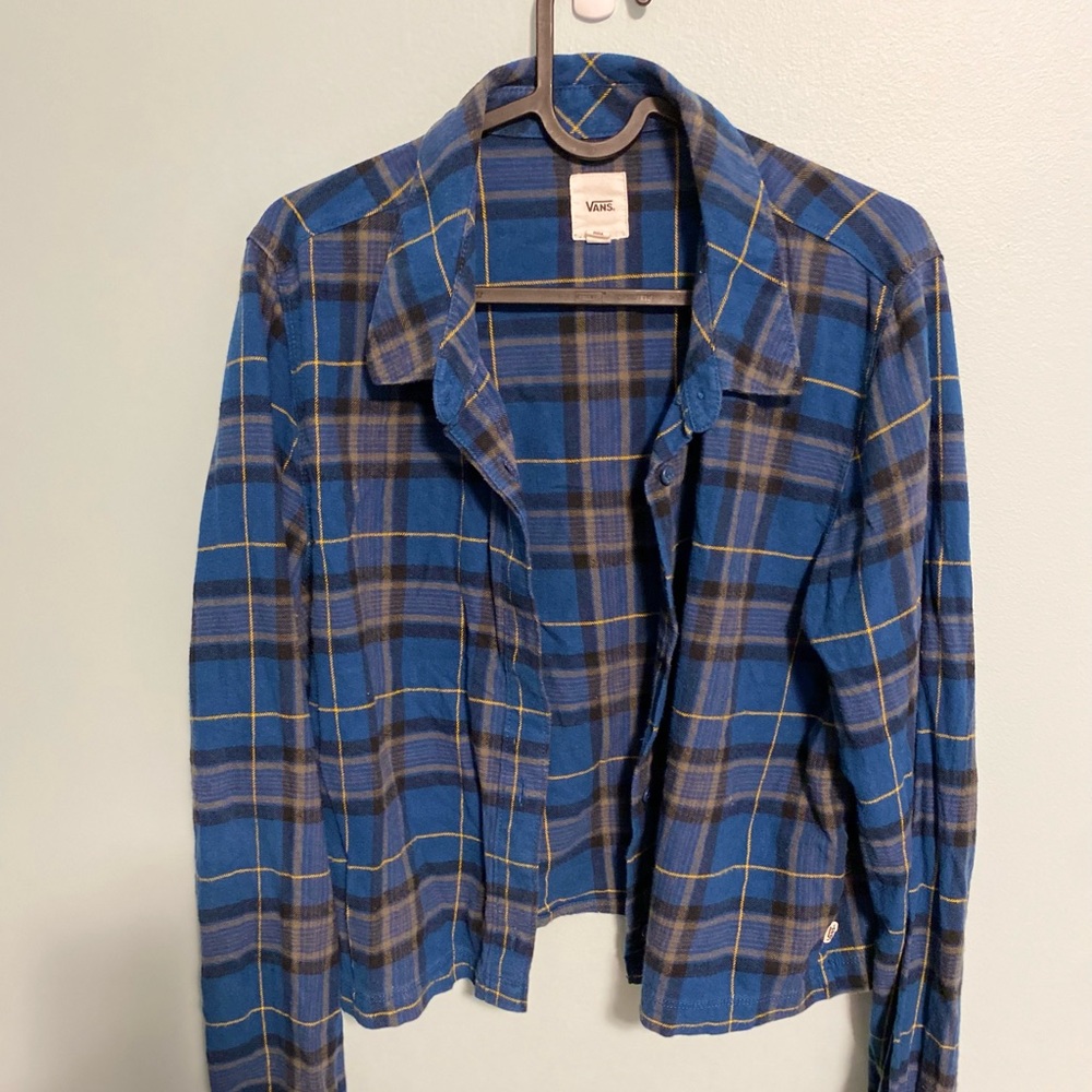 VANS plaid button up shirt